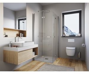  Cabina dus pliabila 180° Solino SOLF1 100 x 100 x H200 cm