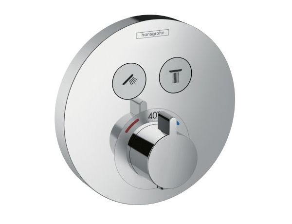 Baterie dus termostatata Hansgrohe ShowerSelect S montaj incastrat cu 2 functii