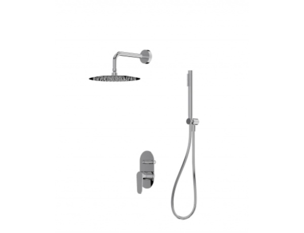 Baterie Dus Incastrata Cetus Chrome (2 Function)